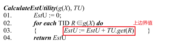 Calculate EstUtility pseudo-code